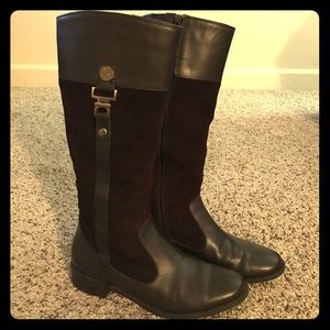 AK Anne Klein iflex Brown Suede Riding Boots